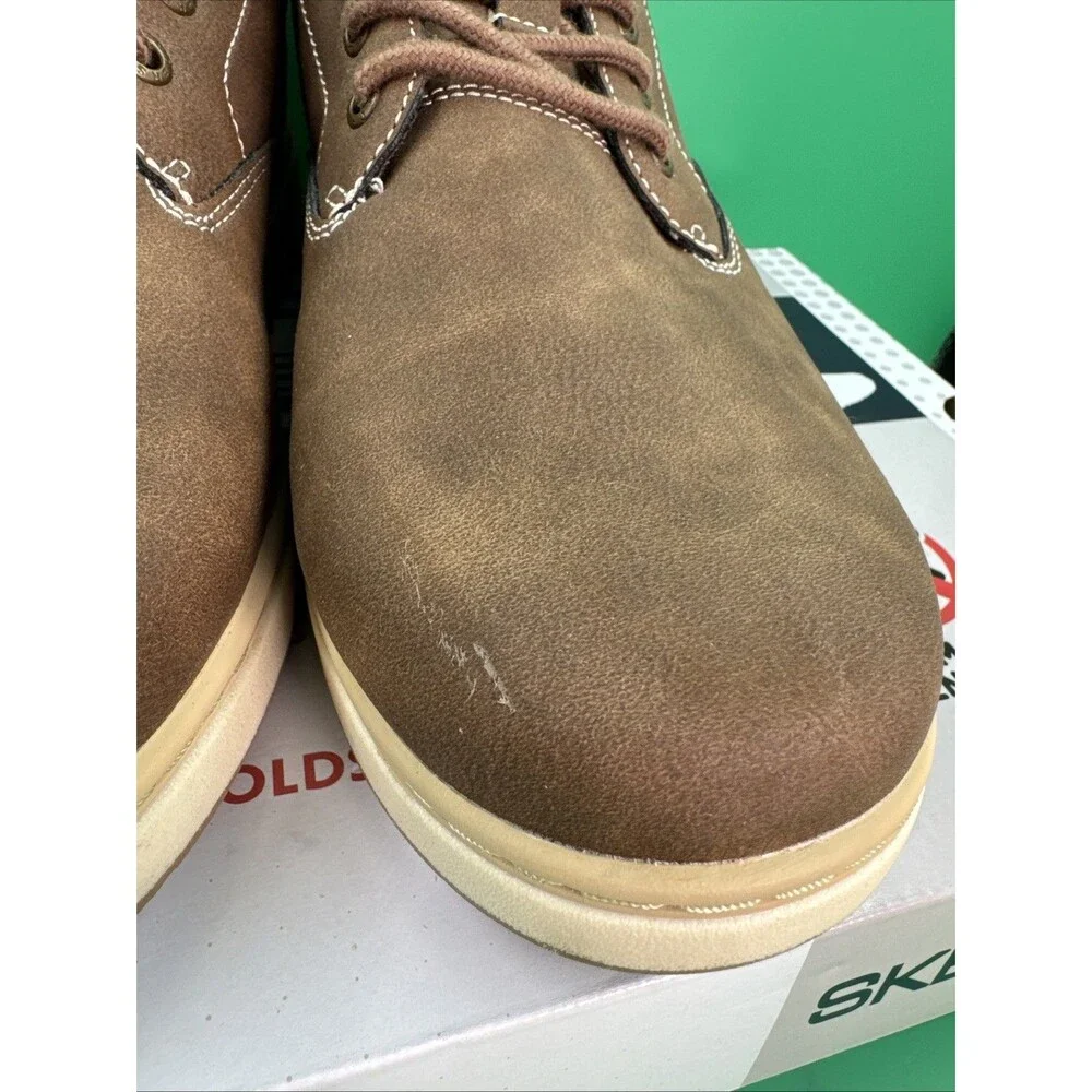 Skechers Hands Free Swift Fit Men’s 9 Brown Waterproof Casual Lace Sneakers